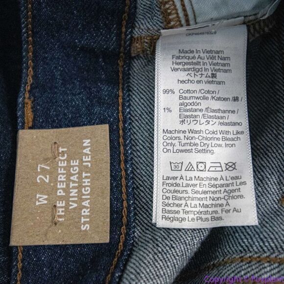 NEW Madewell The Perfect Vintage Straight Jean in Greenhaven Wash, 27 - Picture 16 of 16